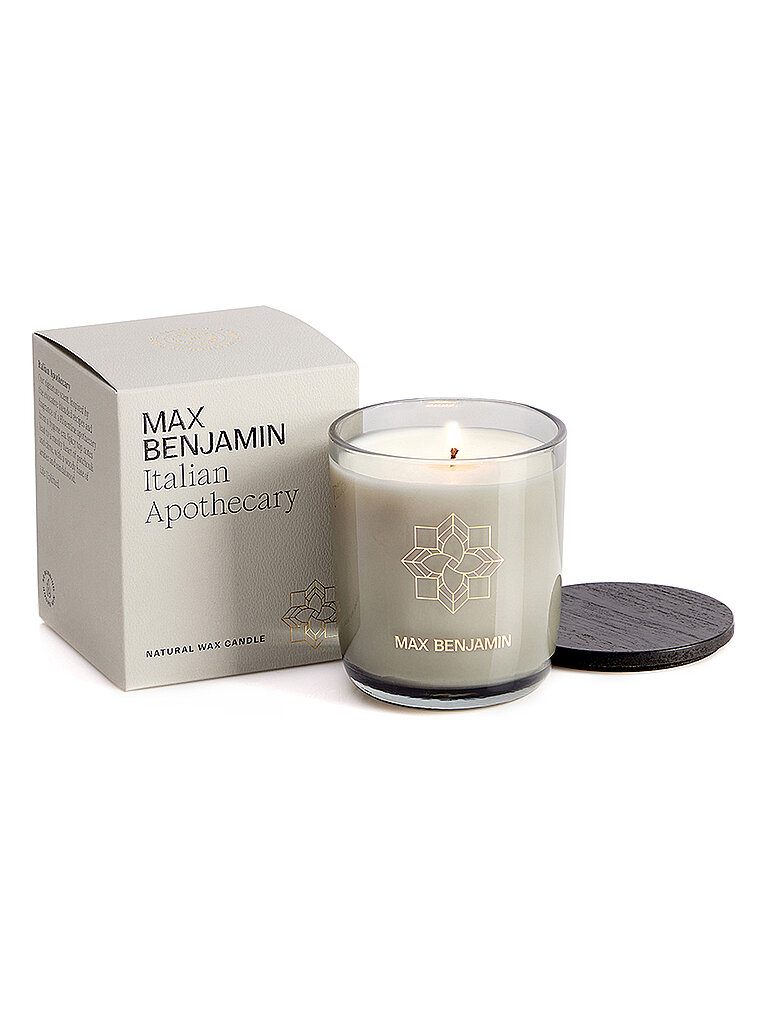 MAX BENJAMIN Duftkerze CLASSIC COLLECTION 210g Italian Apothecary hellgrau baby